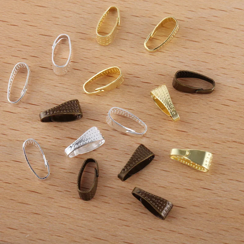 

100pcs 8x4mm Copper Pendant Clasp Connectors Gold Clips Hooks For DIY Jewelry Making Finding Necklace Accessories Supplies