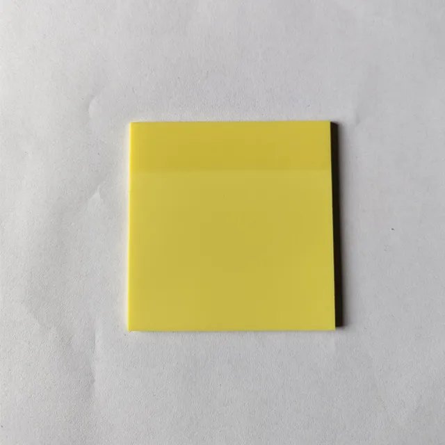 50Page Transparent Sticky Notes Student Waterproof Message Memo Pad Creative Stationery Office School Supplies Color Notebook Yellow