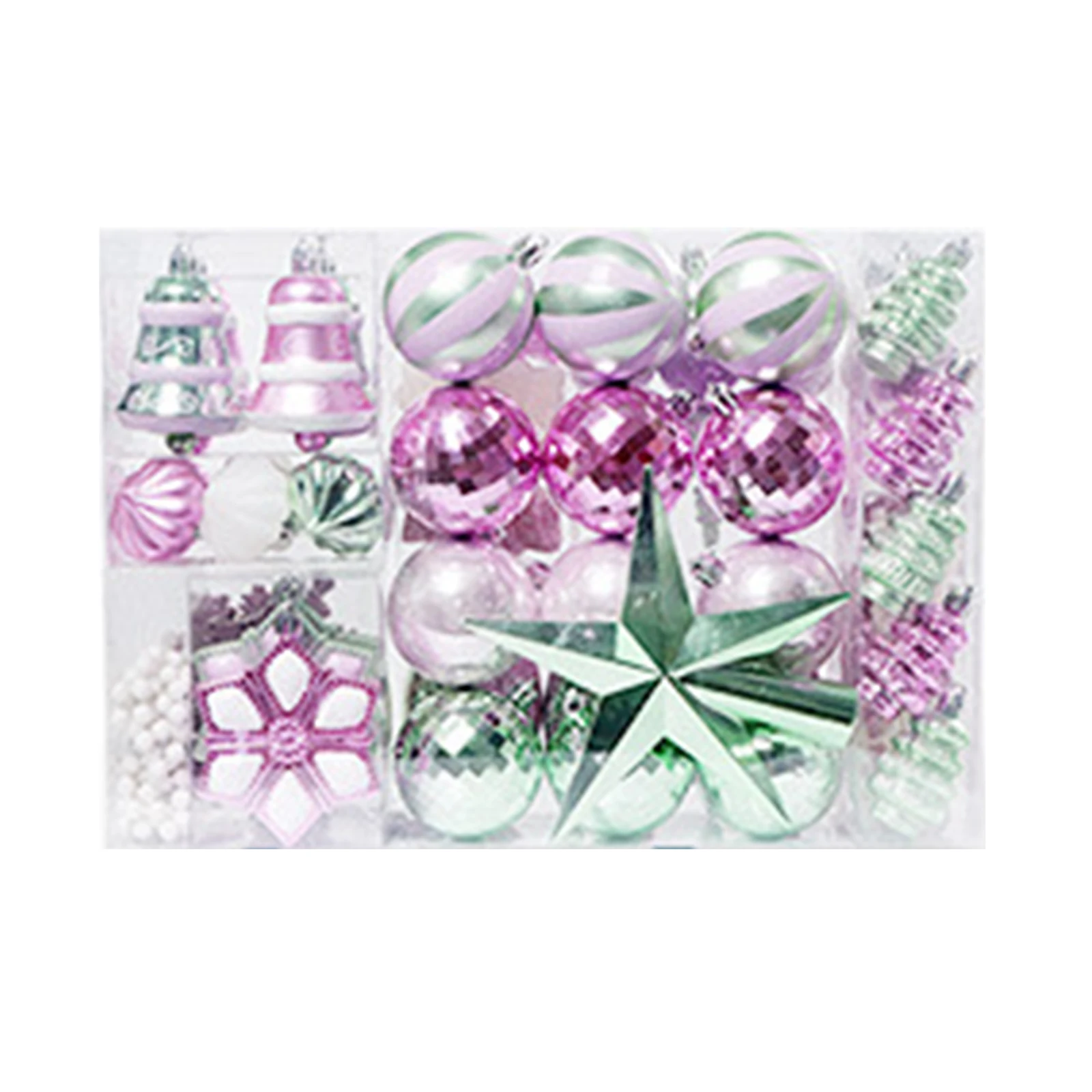 

88PCS Christmas Ornaments Xmas Tree Decorative Balls Pendants For Holiday Wedding Birthday Party New Year Decorations Kids Gift