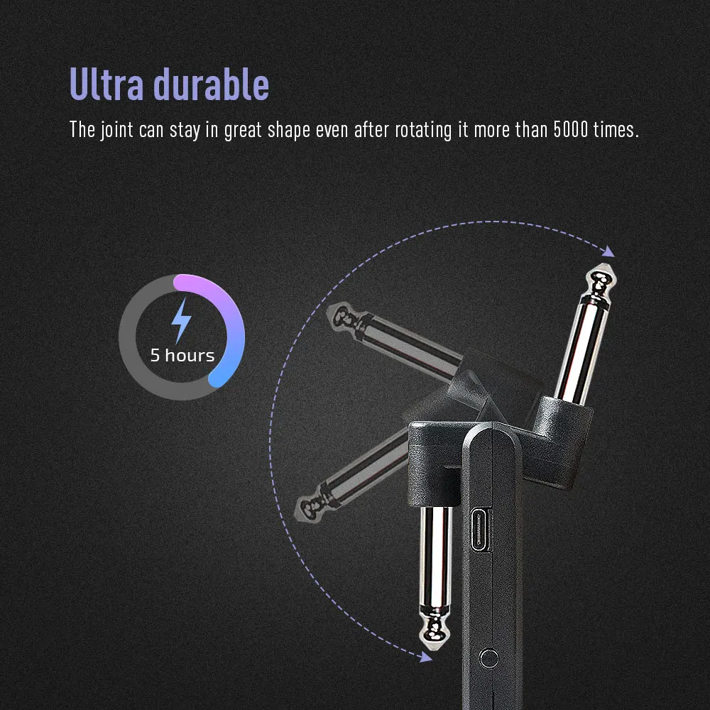 2.4G Rechargeable Guitar Audio Wireless System Guitar Transmitter Receiver for E