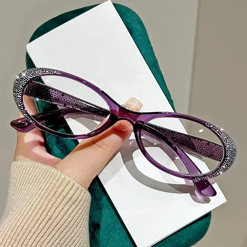 Luxury Diamond Frame Blue Light Blocking Eyeglasses in 5 Colors