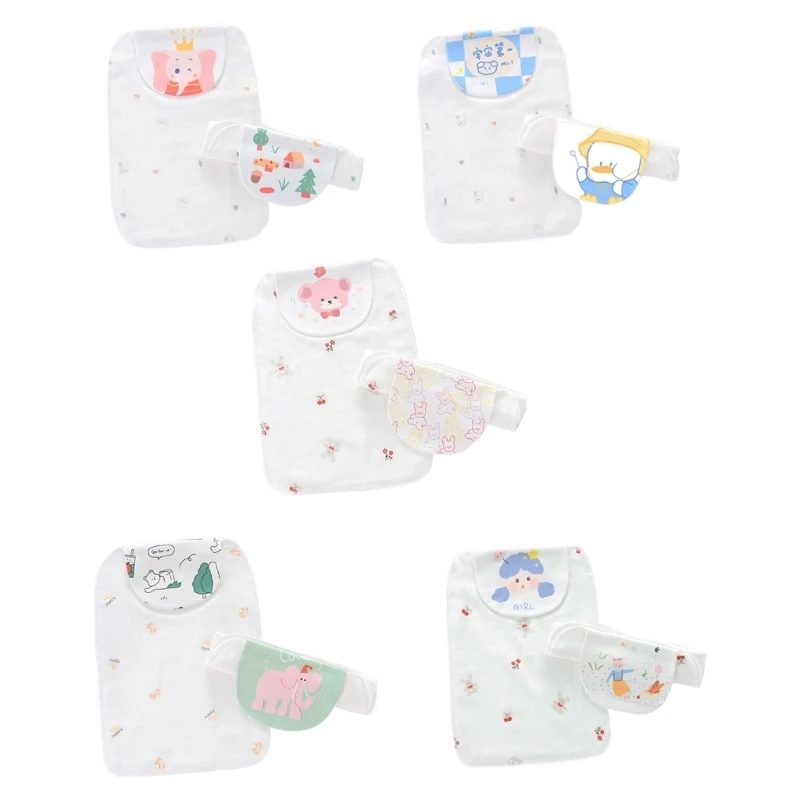 

Полотенце от пота с кроличьим узором Легкое и нежное хлопковое полотенце от пота Дышащее и впитывающее полотенце для младенцев и