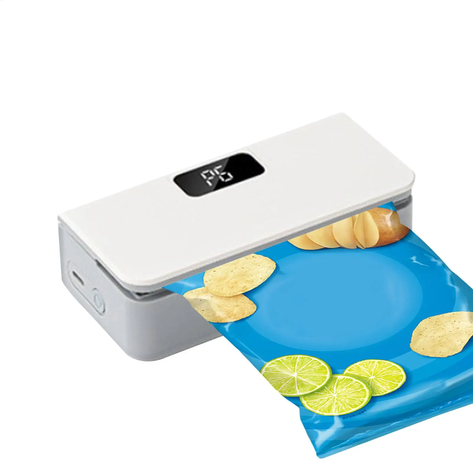 6-Mode Rechargeable Mini Electric Sealer Magnetic Handheld Sealing Machine with Cutter for Home Snack Food Chip Bags Storage 2