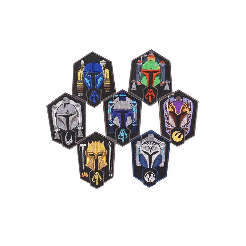 Mandalorian-Character-Avatars-Patches-Bordados-para-Vestu-rio-Mochila ...