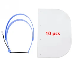 Dental Face Shield with Detachable Anti - Fog Replacement Covers (Deep Blue)