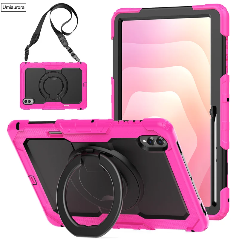 Enhanced Full Body Rugged Tablet Case with Pull Ring Stand and Shockproof Protection