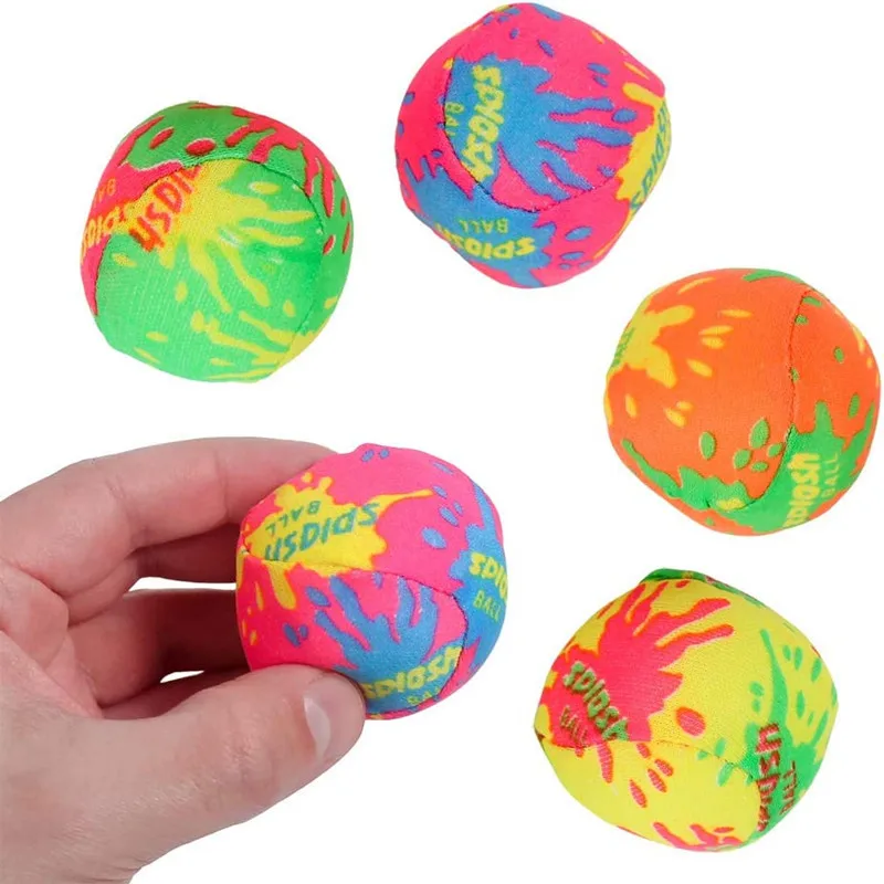 100/10pcs Reusable Water Balls Water Toys Beach Balls Absorbent Cotton Balls Cotton Soaker Bomb Balls Water Bouncing Balls Pool 4