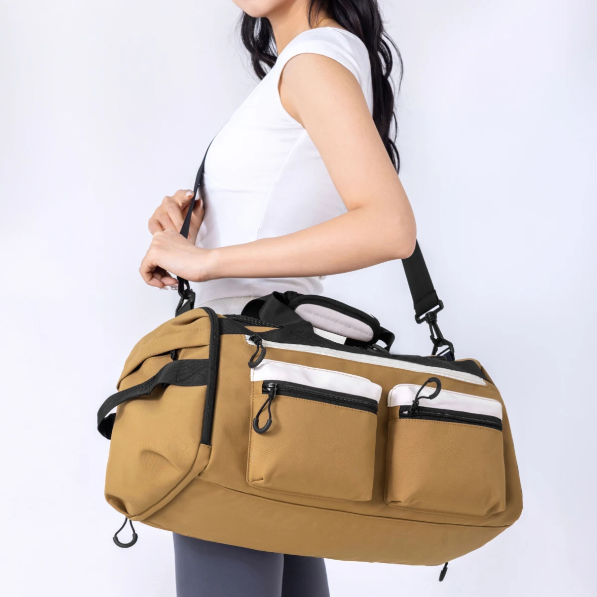 Fitness Bag Female Dry and Wet Separation Yoga Bag Large Messenger Bag Large Capacity Travel Bag Storage Training Sports Bag