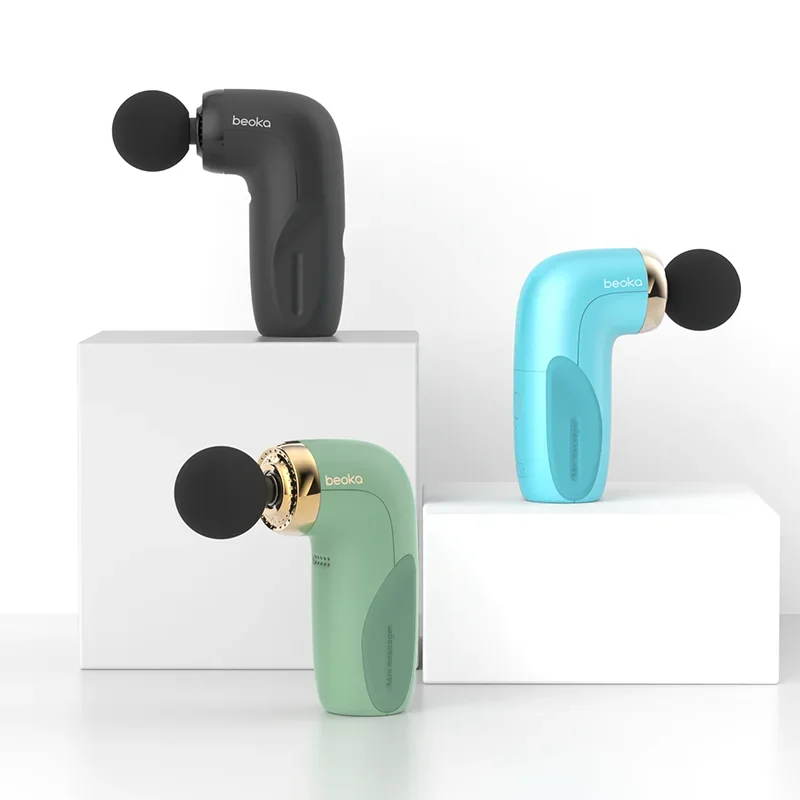 Beoka high quality mini portable fascia massage gun mmuscle heat massage gun deep tissue electric manufacturers