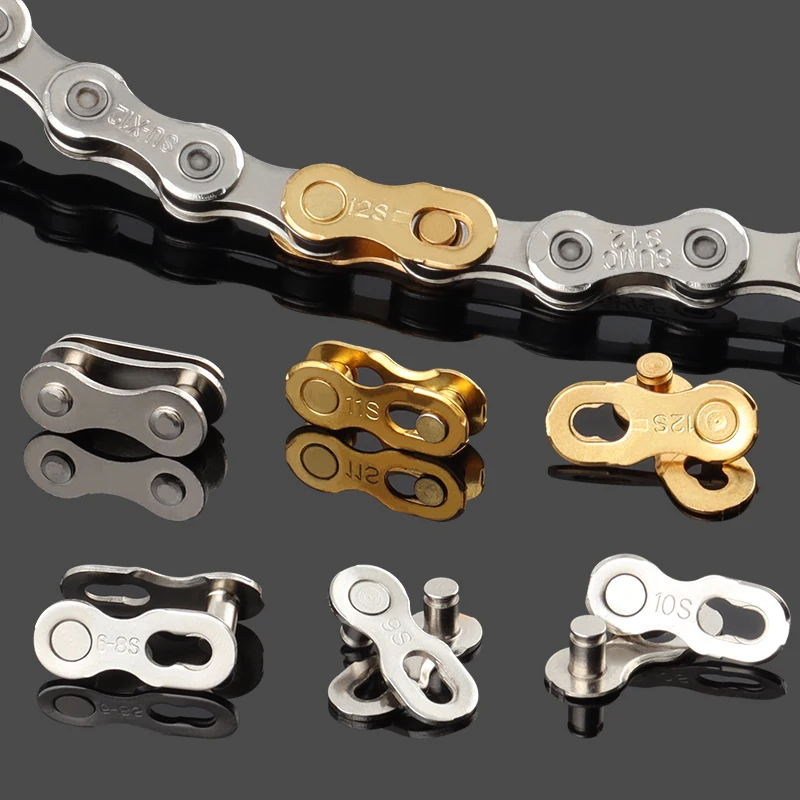 Bicycle Chain Connector MUQZI 5 Pairs 1 6/7/8/9/10/11/12 Speed Chain Link Bicycle Missing Link Connectors