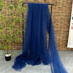 Versatile Green Soft Tulle Fabric for Elegant Decorations & Apparel (Twilight Blue)