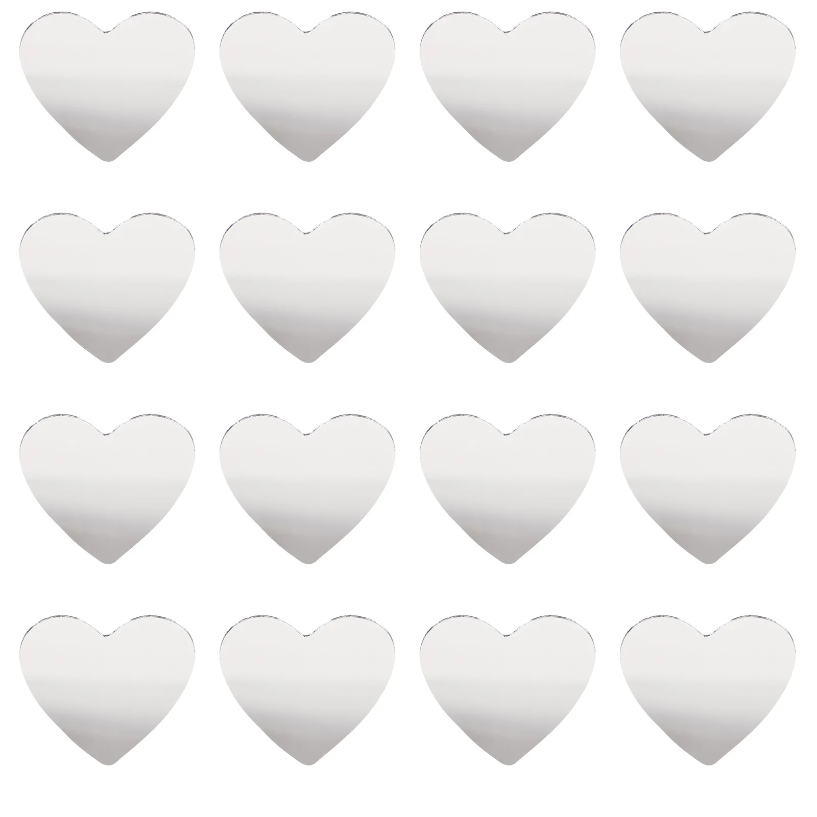 

DIY Unfinished Mirrors Glass Mirror Women Makeup Mirrors Mini Heart Shape Unfinished Mirror Lens for DIY Art Craft