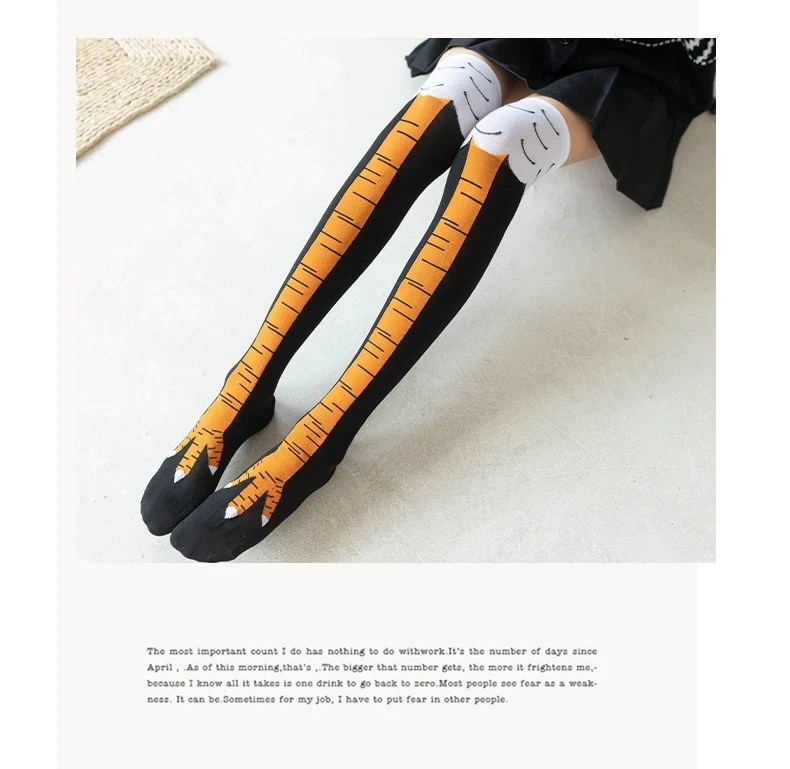 Chicken feet socks gift packaging idea