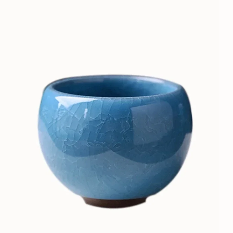 Ice Cracking Style Ceramic Tea Cup Pottery Espresso Coffee Cups Porcelain Kung Fu Teacup Ceramics Cute Cup 1pc ceramic coffee cup set