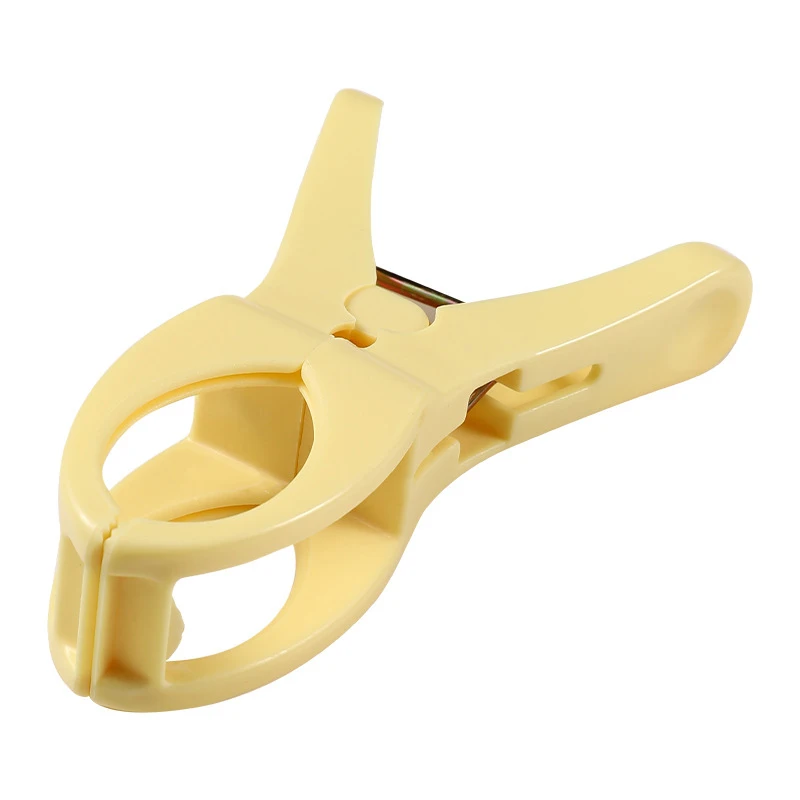 Description Picture 6 of item5Pcs 2025 New Solid Color Plastic Towel Clips Laundry Clothes Pegs Clamps Home Hanging Clip Clothespins Bathroom Organization