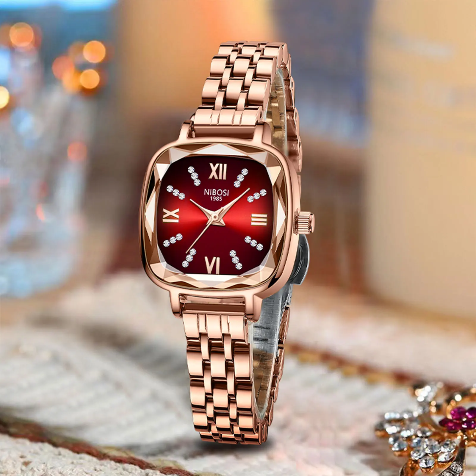 2024 Lady Quartz Watch Women Luxury Watch Reloj mujer Waterproof Women's Gift Gold Girls Automatic Watches Relogio Feminino