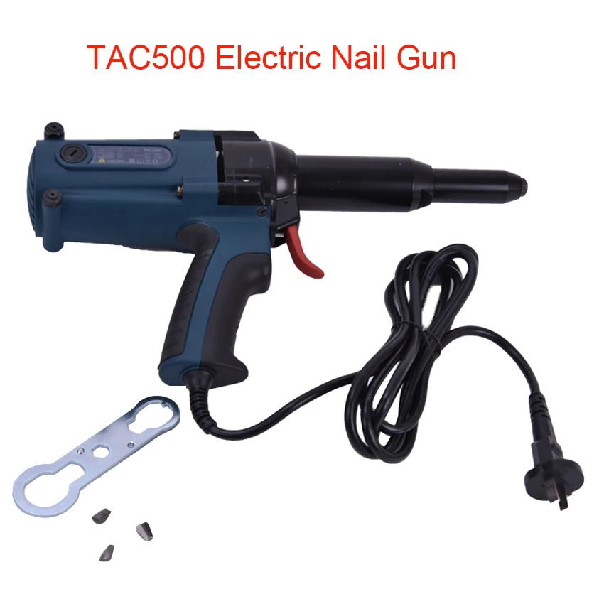 TAC500 전기 네일건 220V 전기 리벳건 가구 스테이플건 400W 3.2MM-5.0MM 블라인드 리벳에 적합한 전동 공구