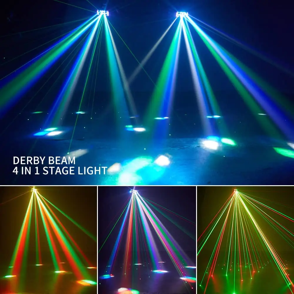 Party - PACK DE 4 JEUX DE LUMIERE Dj DERBY - STROBOSCOPE