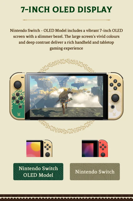 Nintendo Switch OLED The Legend of Zelda: Tears of the Kingdom Edition  Model Unlocked Version Adjustable