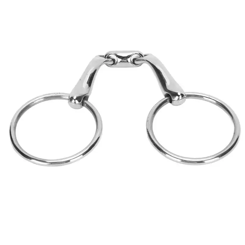 Pet Toys O Ring Horse Bits Flexible Linking Polished Stainless Steel Horse Mouth Bit for Horse Racing Training Pet Product 5
