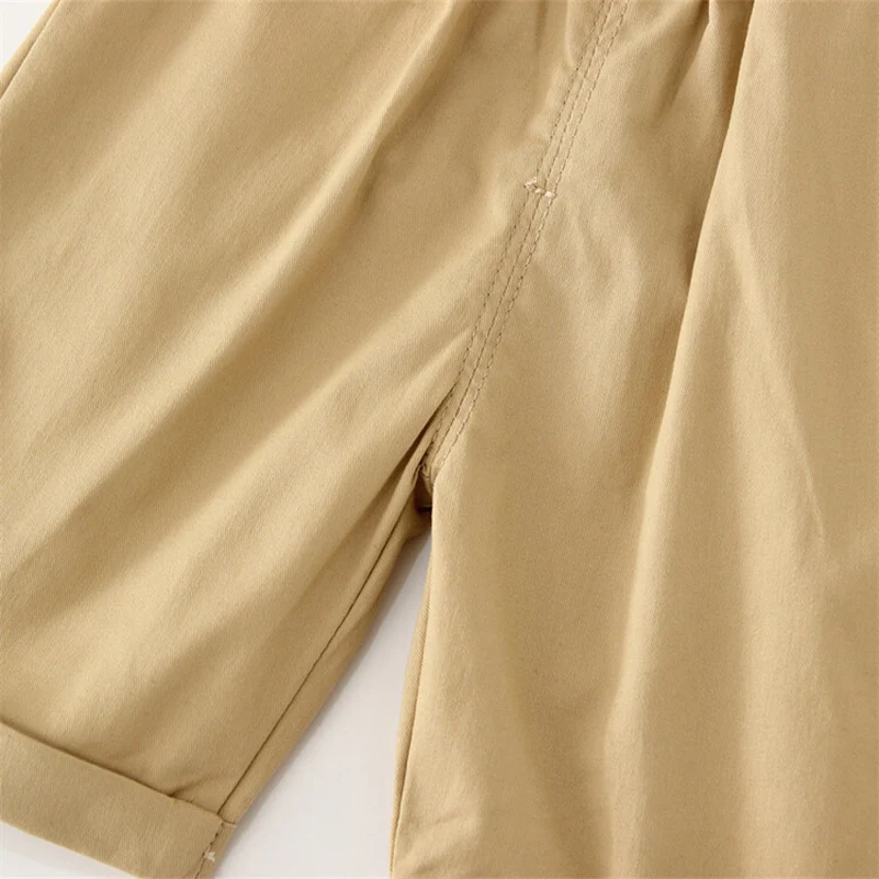 Spring and Autumn Boys Fashionable Casual Breathable Multi color/One Button Shorts for 2-9 Years Old