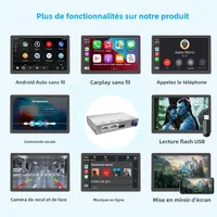 Interface sans fil AUTOABC CarPlay Android Auto pour Audi A4 B8 A5 Q5 2009-2015, avec fonctions AirPlay Mirror Link Car Play 5