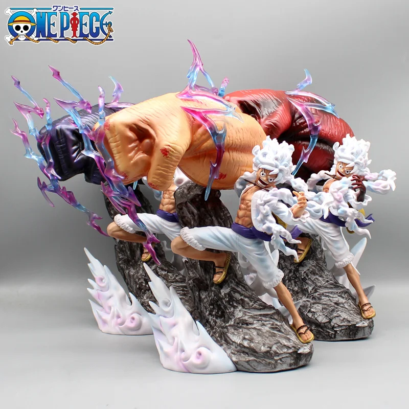 29Cm One Piece Anime Figure Rufy Gk Gear Terzo Quarto Quinto Haki Nika Statue Pvc Action Figurine Collection Modello Giocattolo Regalo