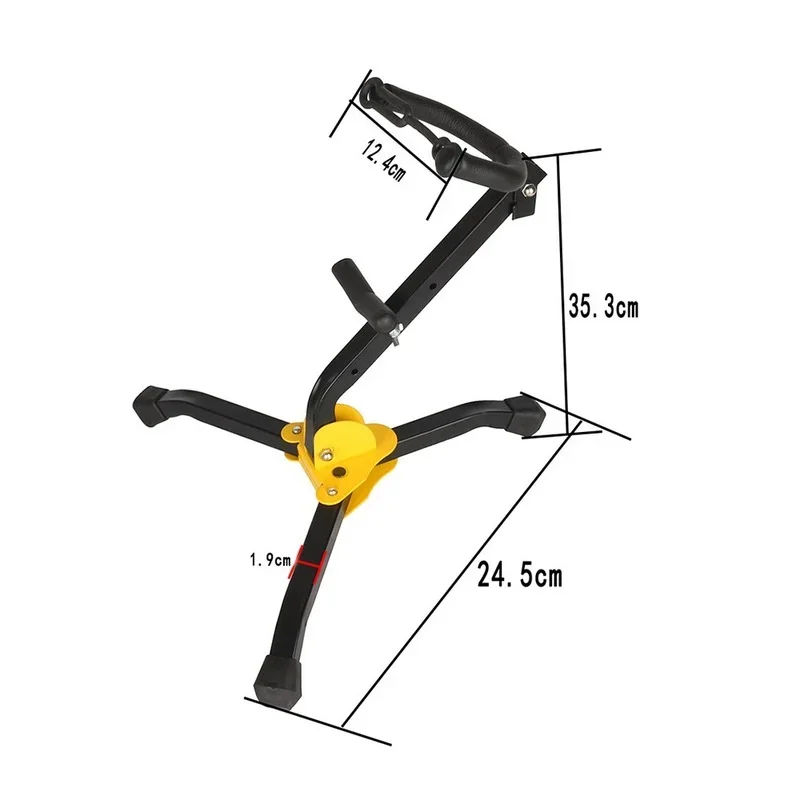 Foldable Tenor Saxophone Stand Tripod Holder Alto Sax Metal Floor Stand Tripod Holder Woodwind Instrument Accessories saxophone accessories saxophone stand