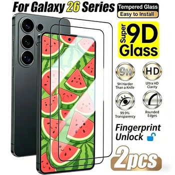 2 Pezzi Proteggi Schermo Ultra Trasparenti per Samsung Galaxy S26 S25 S24 S23 Ultra S23 S22 S20 Plus S25 S24 FE Pellicola in Vetro Anti-Graffio