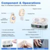 CIC Rechargeable Noise Reduction Hearing Aid for the Elderly Magnetic LCD Display No Howling Hearing Aids Invisible Amplifier 2