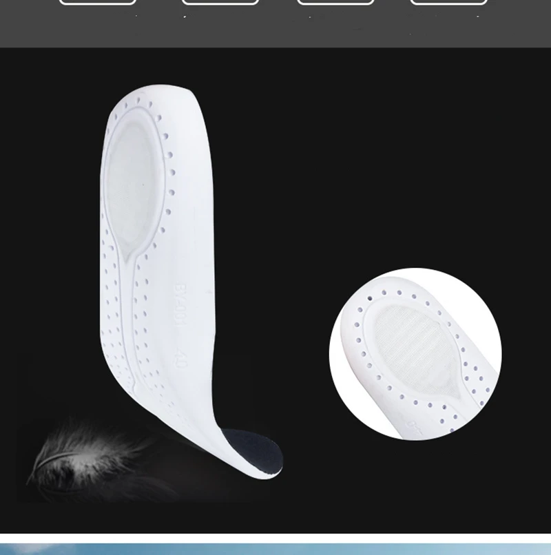 Zoom Air Cushion Insoles PU Memory Foam Sports Support Inserts Zoom Sports Basketball Cushion Shock Absorption Comfort Men