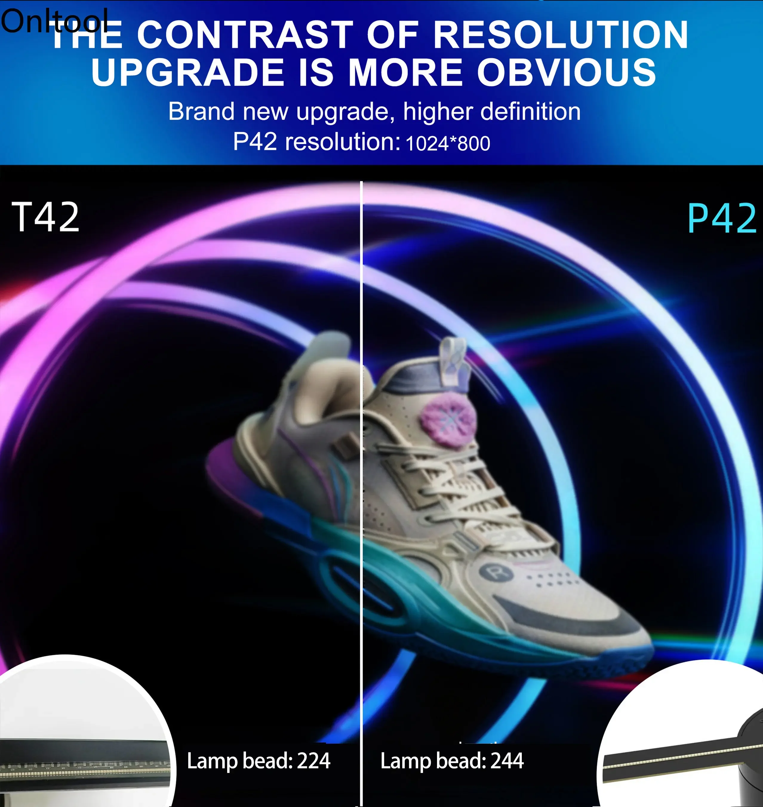 3D Advertising Projector Wifi Led Sign Holographic Lamp Player Remote 3D Fan Hologram Projector Logo Light