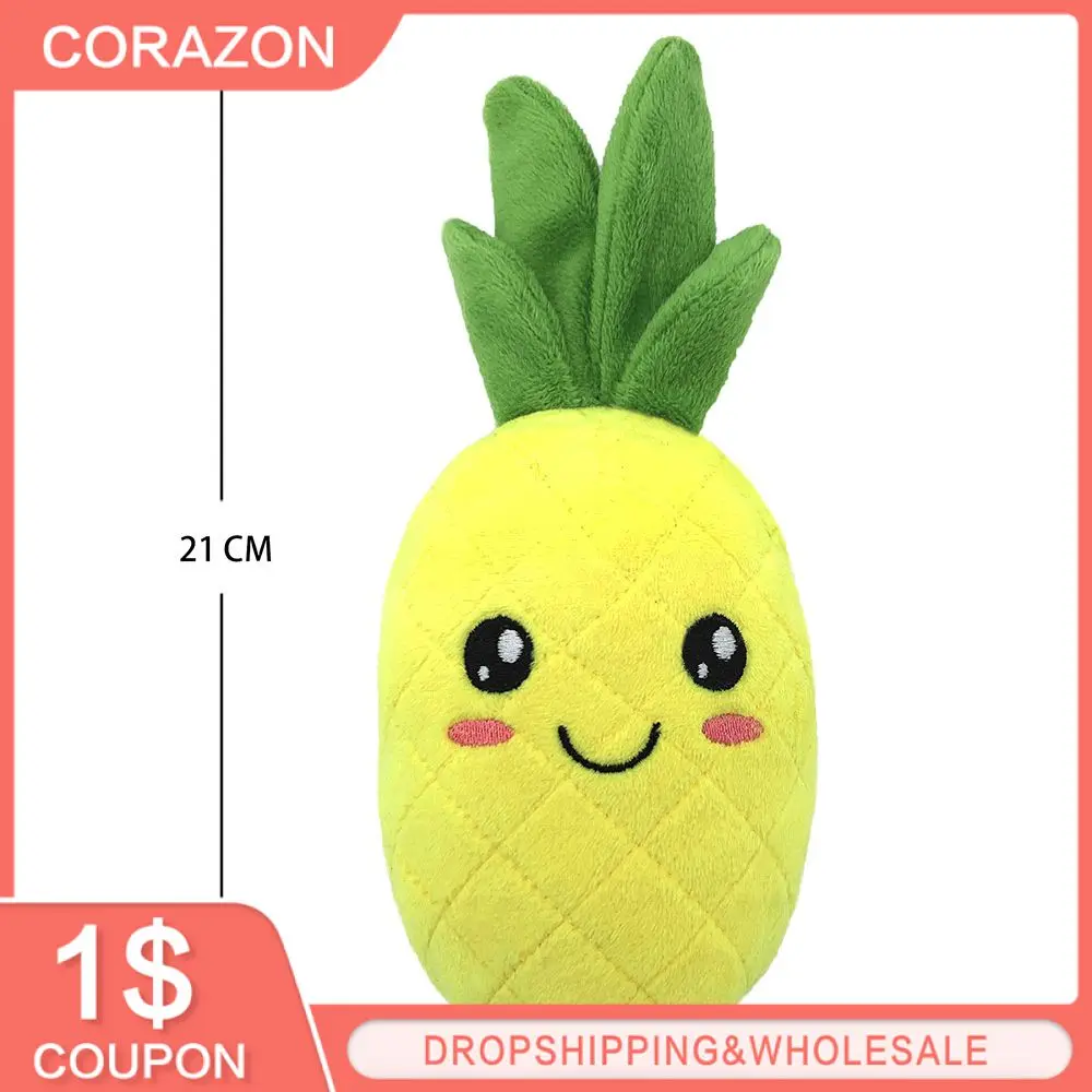 

Plush Doll Pineapple/cactus Shaped Cotton Dog Toy Dog Accessories Dog Chew Toy Cute 21cm Pet Toy Pet Supplies Squeaky Toy New