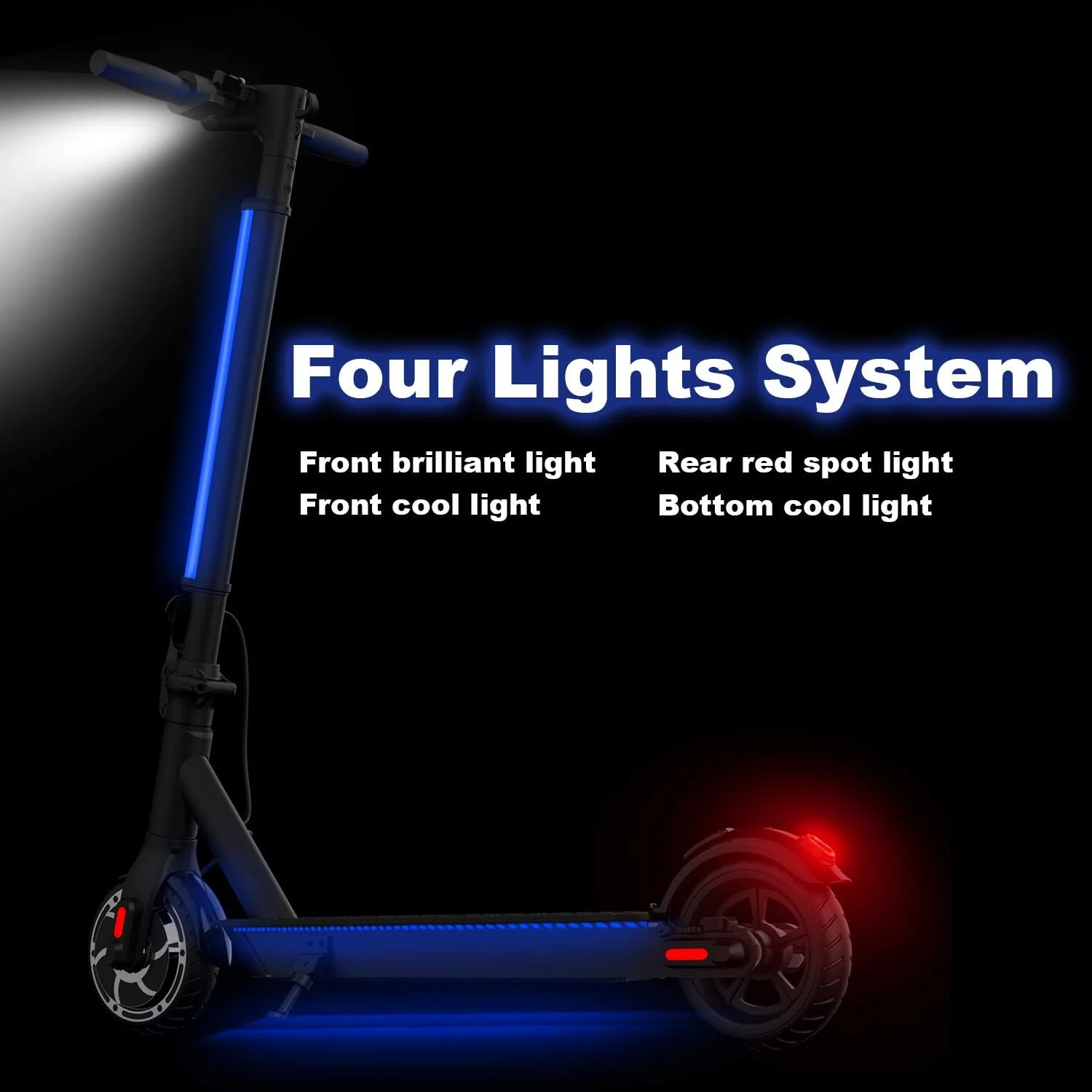 HIBOY 6.5" Solid Tires-Up to 10.6 Miles Long-Range & 13 MPH Portable Folding Commuting Scooter for Teens/Adults