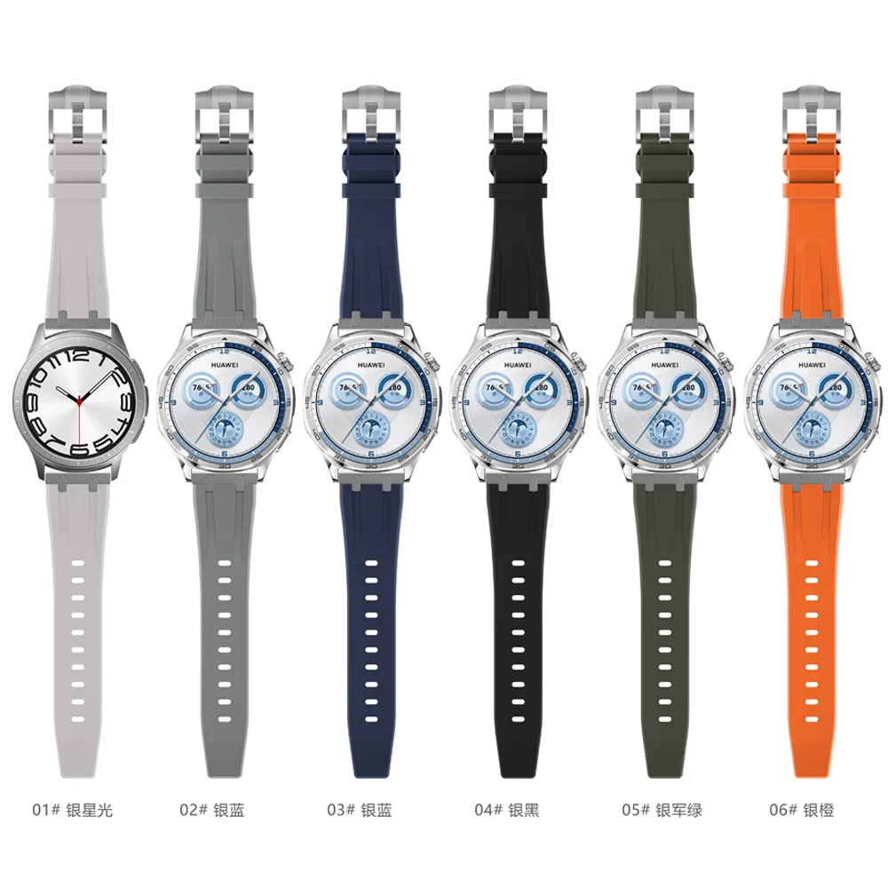 Premium Silicone Watch Strap - High Quality Replacement Band, 22mm/20mm, Multiple Styles Available