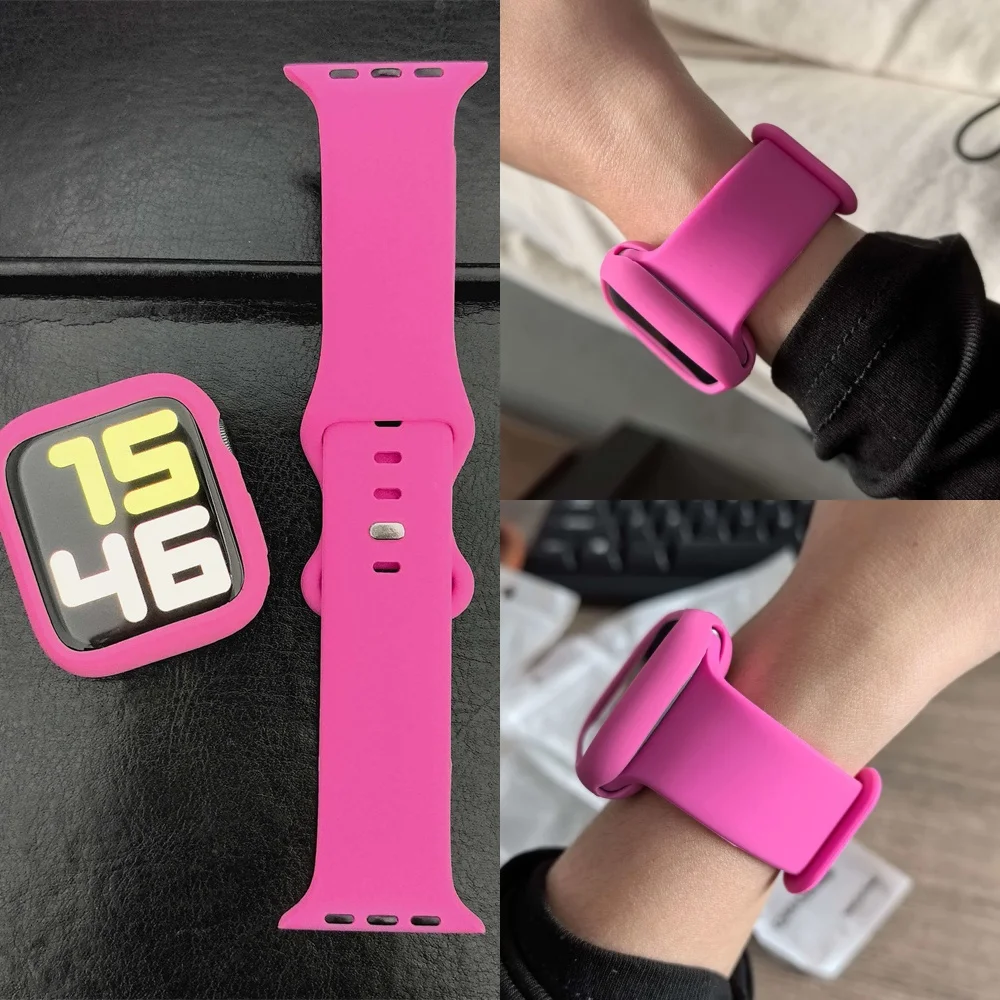 Premium Silicone Band with Soft Case and Bumper Protector