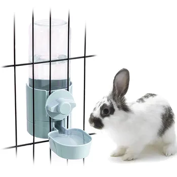Water Dispenser Pet Automatic Pet Feeder Hanging Bowl Water Bottle Food Container Dispenser for Puppy Cats Rabbit Guinea Pig