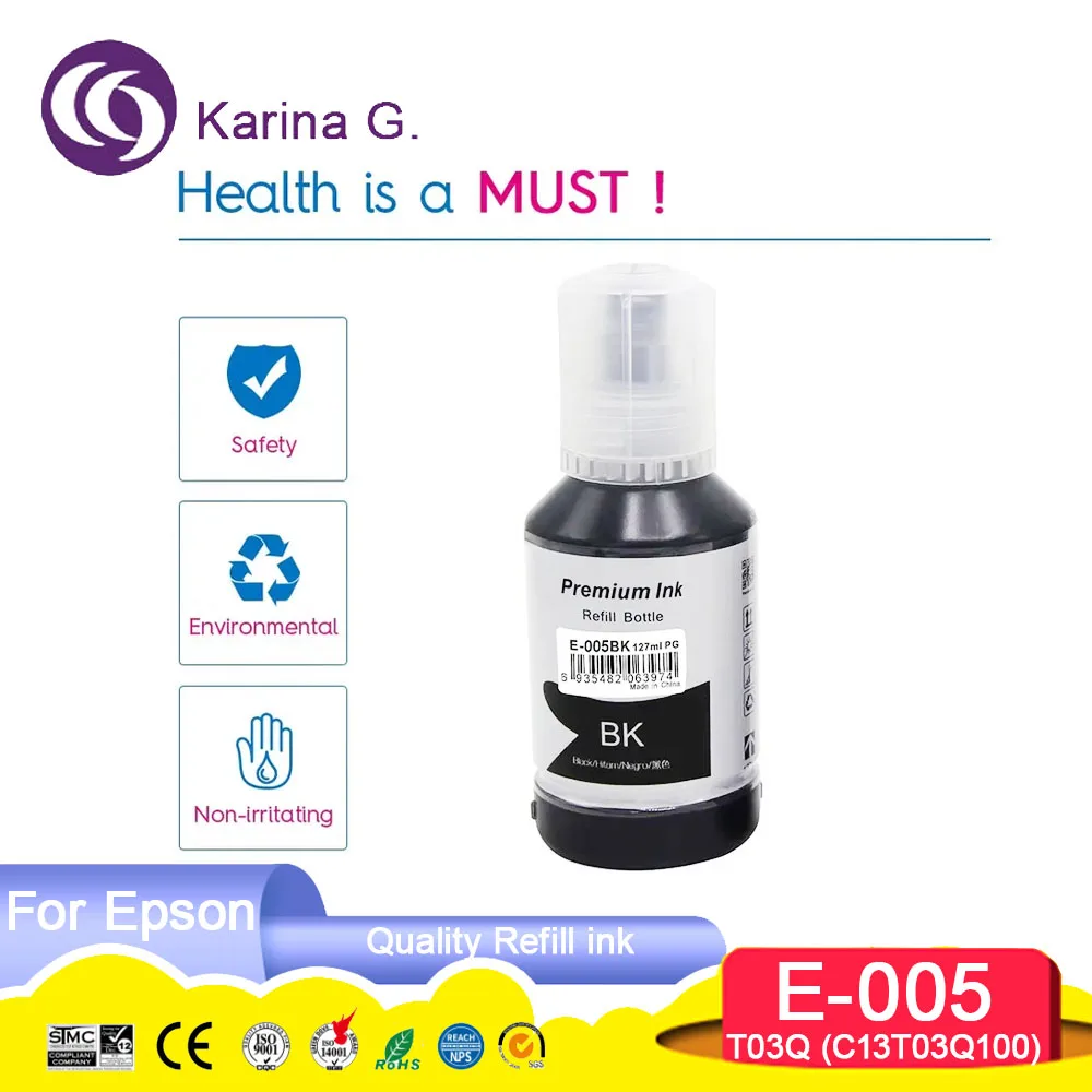 005 C13T03Q100 T03Q Compatible Refill Ink for EcoTank M1100/ M1120/M1140/M1170/