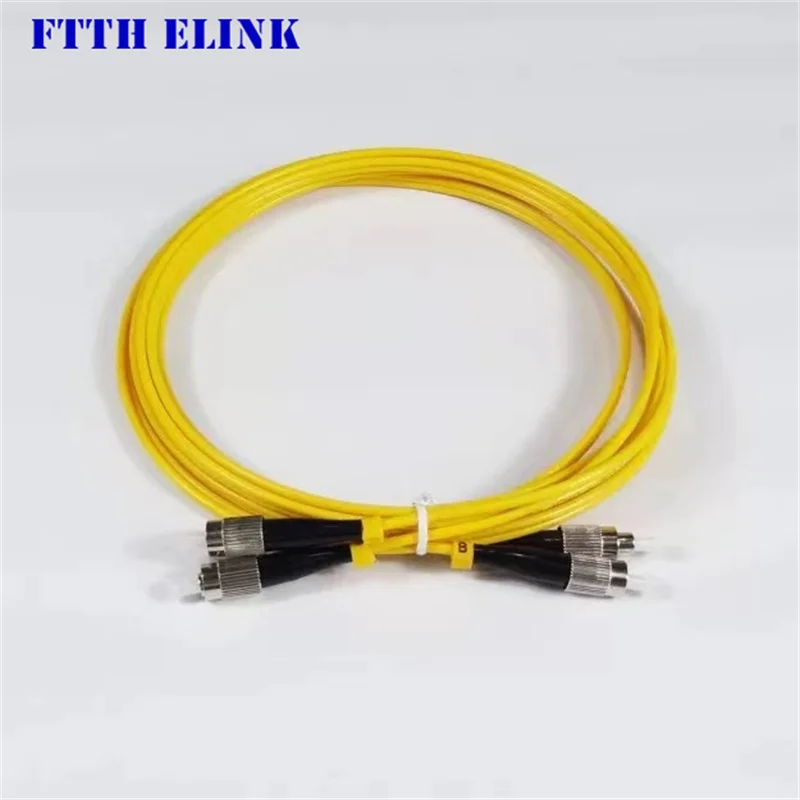 Fc-Fc Dx Fibra Patch Cord Duplex Monomodale 3.0Mm Cavo Muslimex G652D Ponticello In Fibra Ottica Spedizione Gratuita Elink 20 Pz