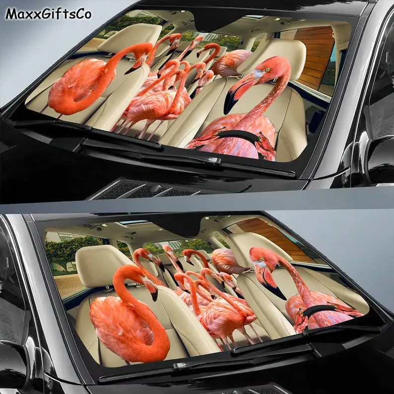 Flamingo Familie Auto Sonnenschutz, Auto Sonnenschutz, Flamingo Auto  Dekoration, Flamingo Auto Sonnenschutz, flamingo Liebhaber, Auto Zubehör LN  - AliExpress