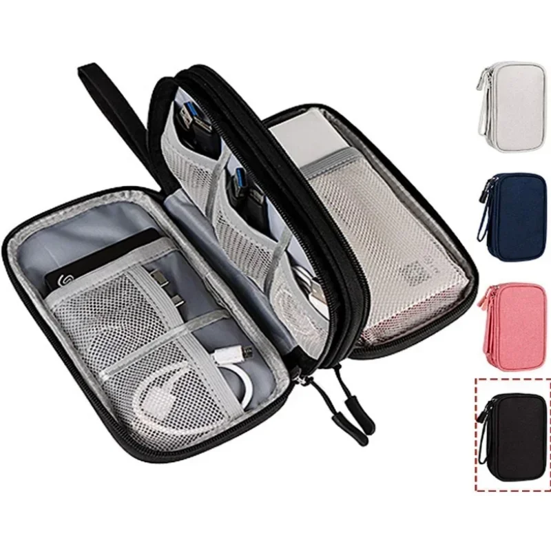 Travel Cable Bag Portable Digital Storage Pouch Charger Data Cable USB Bag Organizer Waterproof Electronic Accessory Storage,cable organizer,storage bag,cable storage bag,storage bags