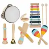 Wooden Instrument Percussion Early Education Music Set Hand Percussion Instrument Wooden Toys For Toddler Boys Early Learning 1