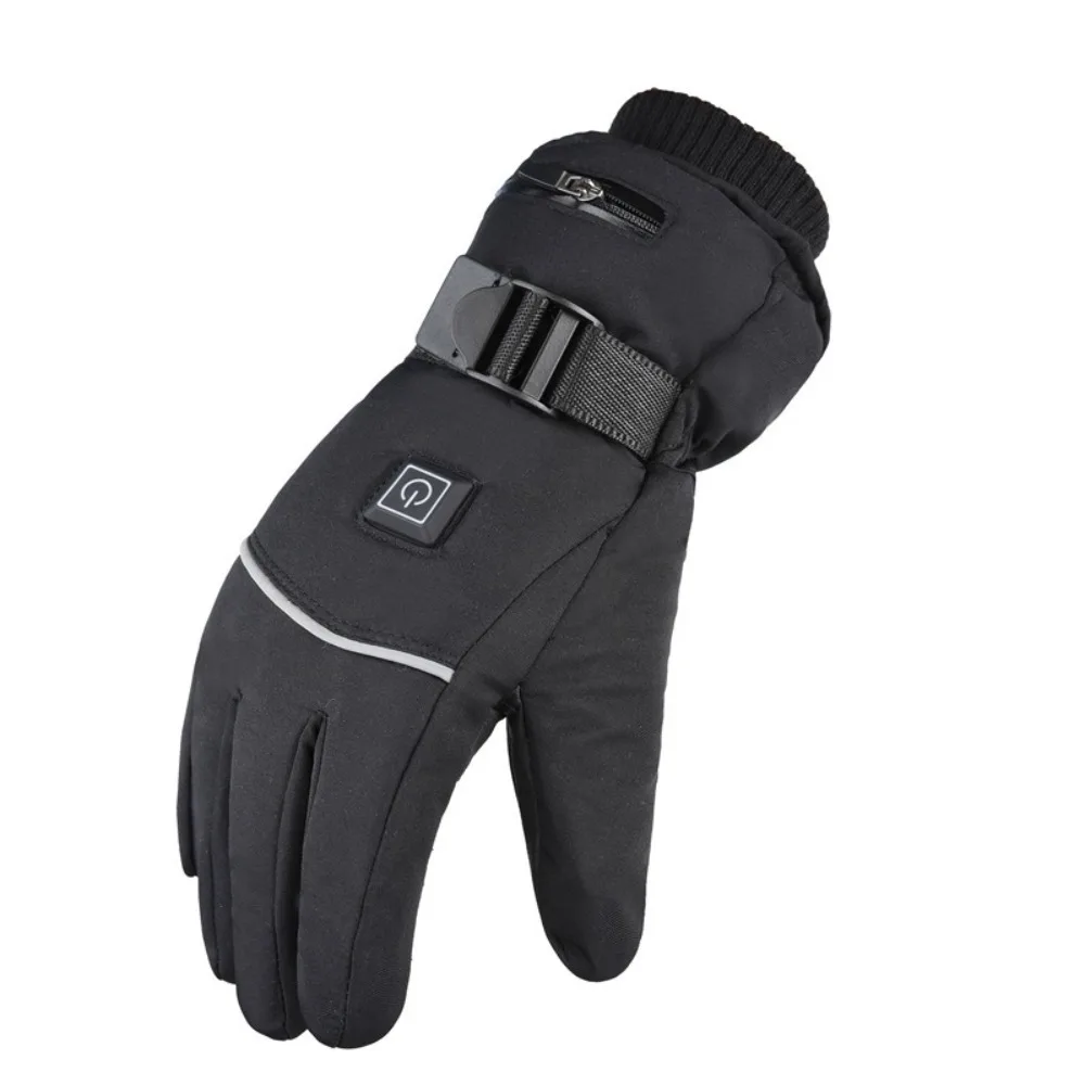 Waterproof Heated Gloves Windproof Hand Warmer Electric Thermal Gloves Touch Screen Full Finger Snowboard Ski Gloves 2