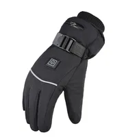 Waterproof Heated Gloves Windproof Hand Warmer Electric Thermal Gloves Touch Screen Full Finger Snowboard Ski Gloves 2