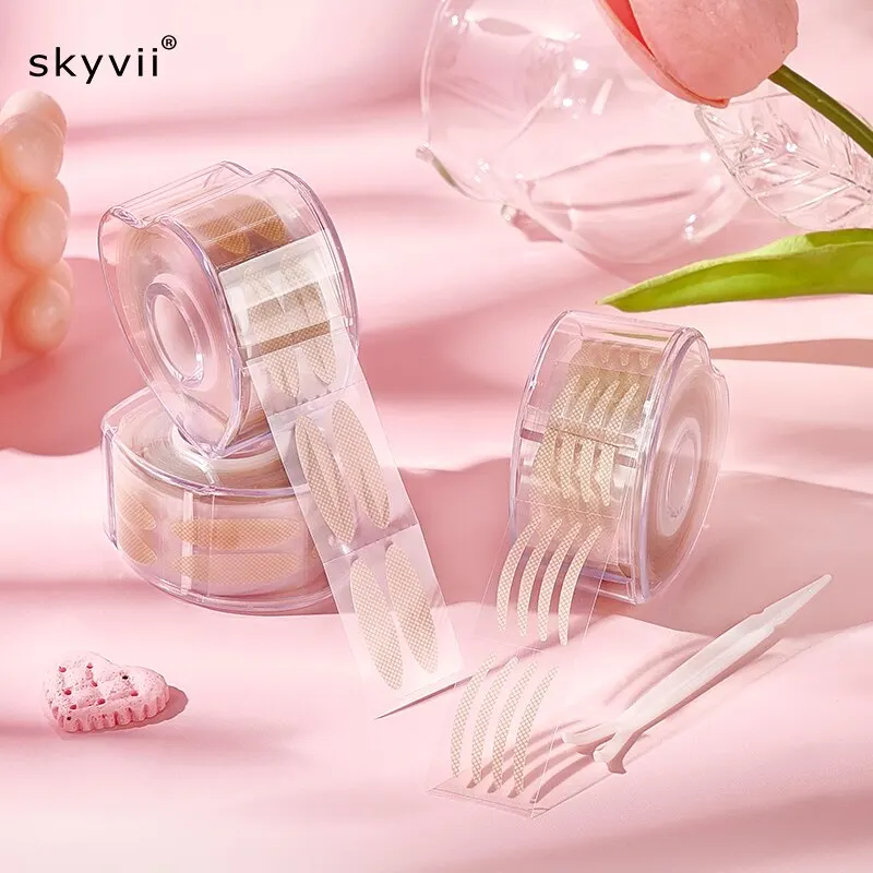 600pc/set Simulation Invisible Double Eyelid Tape Natural Traceless Permanent Large Eye Inner double fold eyelid tape