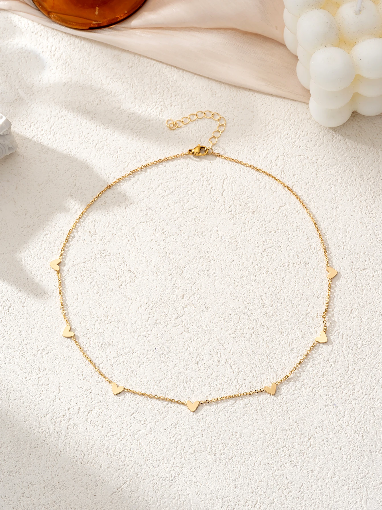 Minimalist Heart Charm Necklace for Women Daily Party Wear