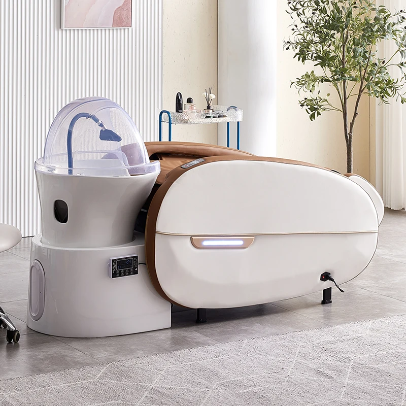 Headspa Massage Table Water Commercial Shampoo Chair Spa Hair Stock Japanese Jet Mobility Hairdressing Salon Shower Furniture