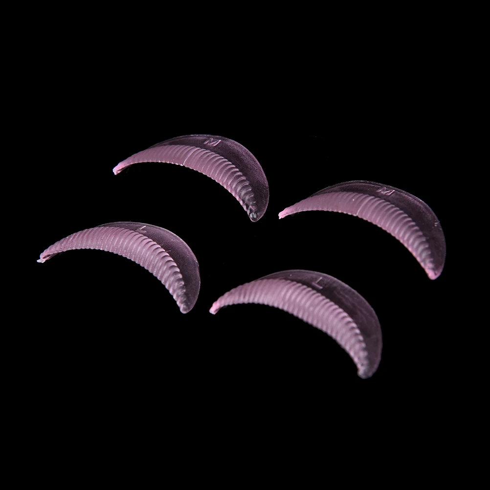 Silicone Eyelash Curler Permanent Perm Curling Root Lifting False Fake Eyelash Shield Pad 5 Pairs