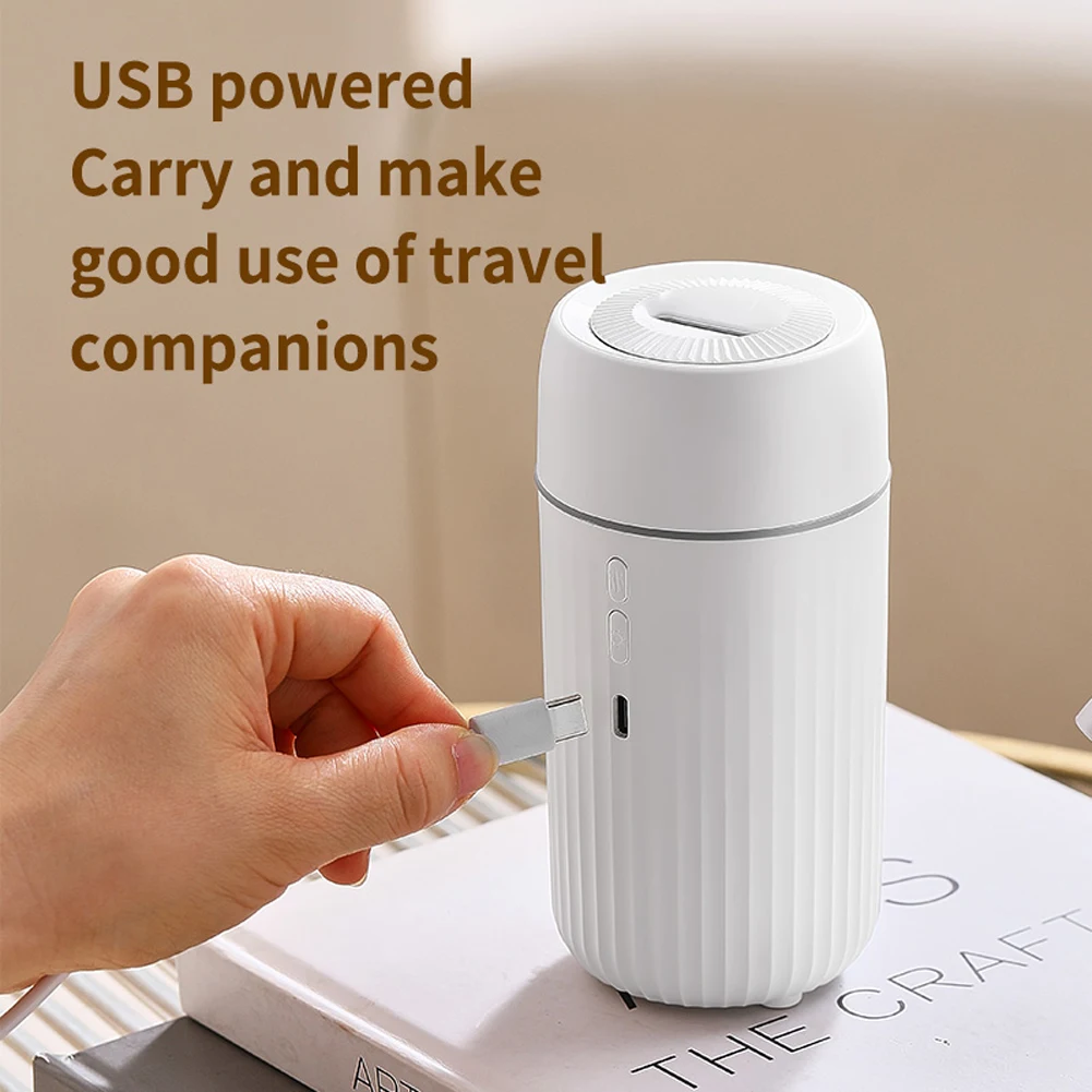 100ml Car Flame Humidifier Diffuser Type C Charging Car Flame Light Humidifier Air Freshener for Auto Interior Decoration