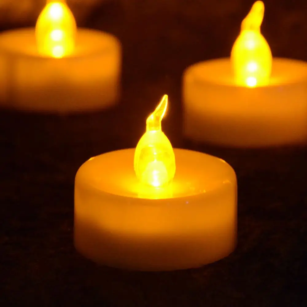 Remote-Controlled Flickering LED Tea Light Candles